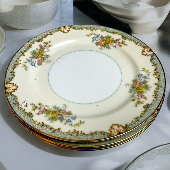 🌺Noritaki “Lanare” Bowls/Plates & Server - Picture 3 of 15